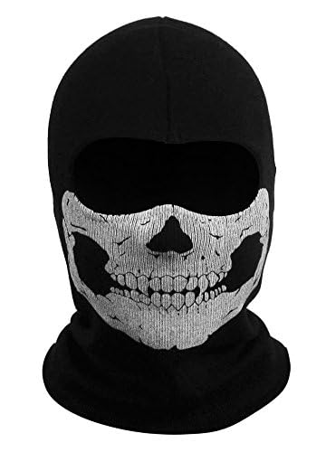 Ghost Mask Mw2 Men Skull Balaclava Black Full Head Windproof Skeleton Ski Mask for Sport Halloween Cosplay Costume Props-image-47