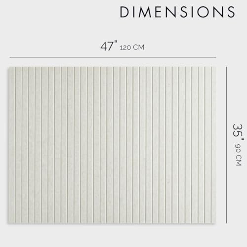 image for VIVELDA Large Cork Board for Office Black Felt Board Alternative - Sla