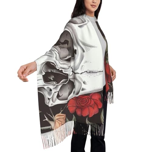 Longue écharpe douce pour homme et femme, grand foulard imprimé noir