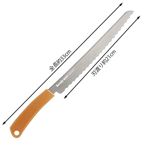 Kai Corporation Ac0070 Bready Select Bread Knife, Brown, Made In Japan #TOP5