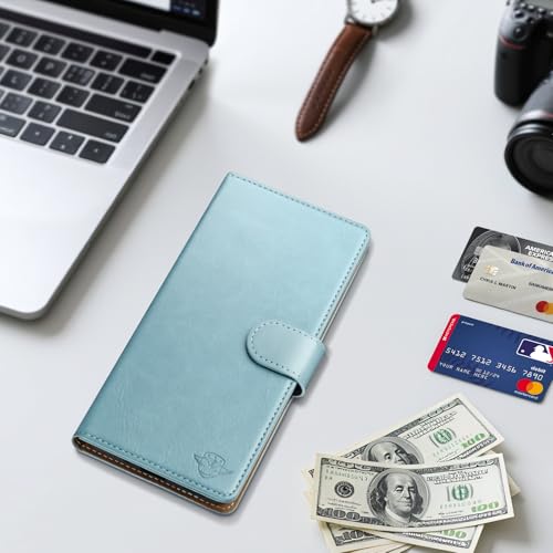 SUANDUCK Wallet Case for iPhone 17 Pro 6.3", Sky Blue by SUANDUCK - Used condition - Image 5
