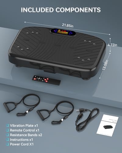 Vibration Plate Exercise Machine, Vibration Plate Platform for Lymphatic Drainage, Whole Body Vibrating Plate Exercise Machine Helps Weight Loss, Shaping, Toning Wellness Home Gyms Workout 7 41o7Ld3S6SL. AC