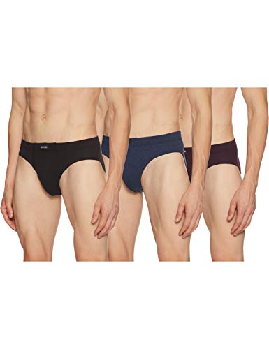 Image of Levi's 011 Comfort Brief for Men | 100% Pure Cotton | Breathable | Durable | Anti-Roll Waistband | Extra Supportive Gusset | Dual Layer 3D Pouch | Tagless & Zero Irritation Comfort | Pack of 3