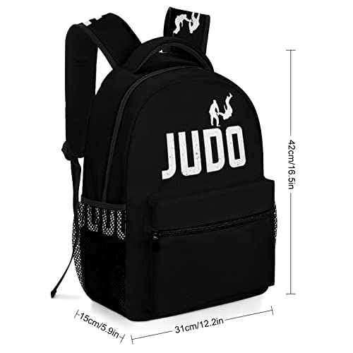 Judo Design Laptop Backpack Fashion Shoulder Bag Travel Daypack Bookbags for Men Women2