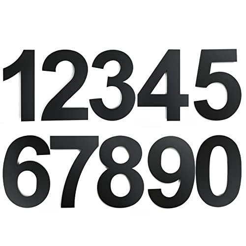 Fitous 6 Inch Floating Mount Shadow House Address Number For Outside Or Inside, Black Stainless Steel Metal Modern House Numbers For Front Home Door,Warehouse Maximum Rust Protection Big Size House Numbers Black 7 #TOP4