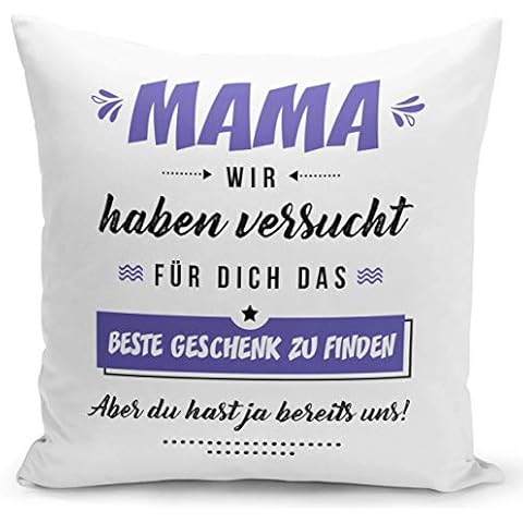 Tassenbrennerei Kissen Mama wir haben versucht Cover