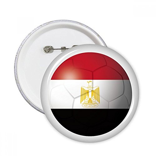 Badge Egypte drapeau football rond XL, le cadeau idéal pour supporter passionné