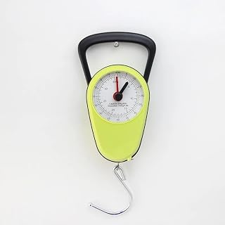 DLZFUDTY Peso Maletas Viaje,Bascula Maletas Viaje Báscula de Mano de plástico Báscula mecánica de Resorte con Cinta métrica Báscula de Equipaje Báscula de Mano de Nailon con asa