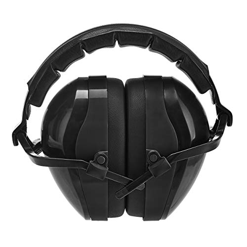 Amazon Basics Noise-Reduction Safety Earmuffs Ear Protection, Solid Black #TOP3
