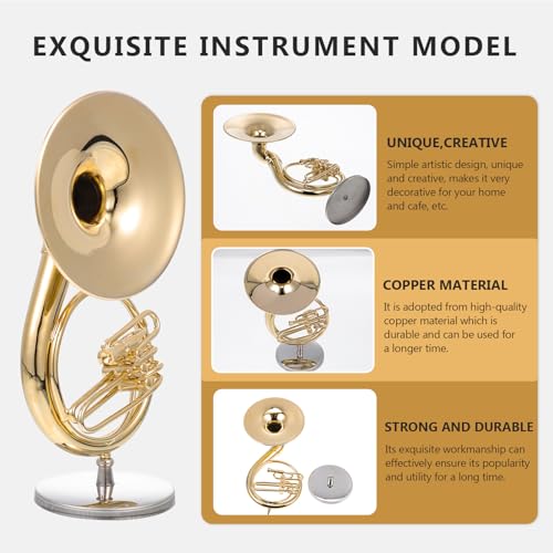 Instrumento musical pequeño de cobre con base HEATSHAKING para decoración 8