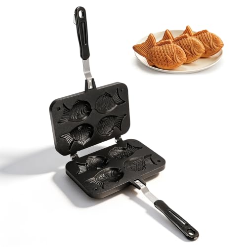 Taiyaki Fish-Shaped Waffle Maker and Mold