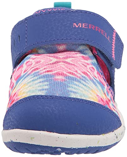 Merrell Unisex Child Bare Steps H20 Water Shoe, Blue/Tie Dye, 4 Little Kid Us #TOP1