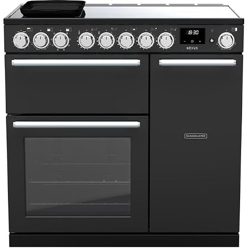 Image of Rangemaster Nexus 90cm Induction Charcoal Black/Chrome