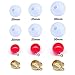 Silicone Ball Mold, DyAi 9Pcs Resin Epoxy Mold, Universe Spheroid Moulds, Orbs Pendant Casting Molds for UV Resin Crafts, DIY Jewelry Making (20mm/ 25mm/ 30mm)