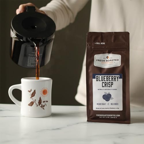 Fresh Roasted Coffee Blueberry Crisp Flavored Coffee, 12 Oz, Medium Roast, Kosher, Ground thumb #3