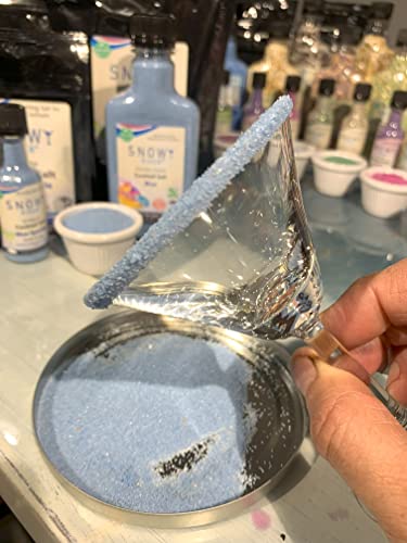 Snowy River Blue Cocktail Salt - Naturally Colored Margarita Salt, Margarita Rimmer, Beverage Rimmer, Cocktail Rimming Salt, Decorative Salt, Kosher (4Oz Bag) #TOP2