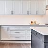 Amerdeco 10 Pack Brushed Satin Nickel Knurled Cabinet Pulls 3 Inch(76mm) Hole Center Kitchen Cabinet Handles Drawer Pulls Cabinet Hardware ZH0034