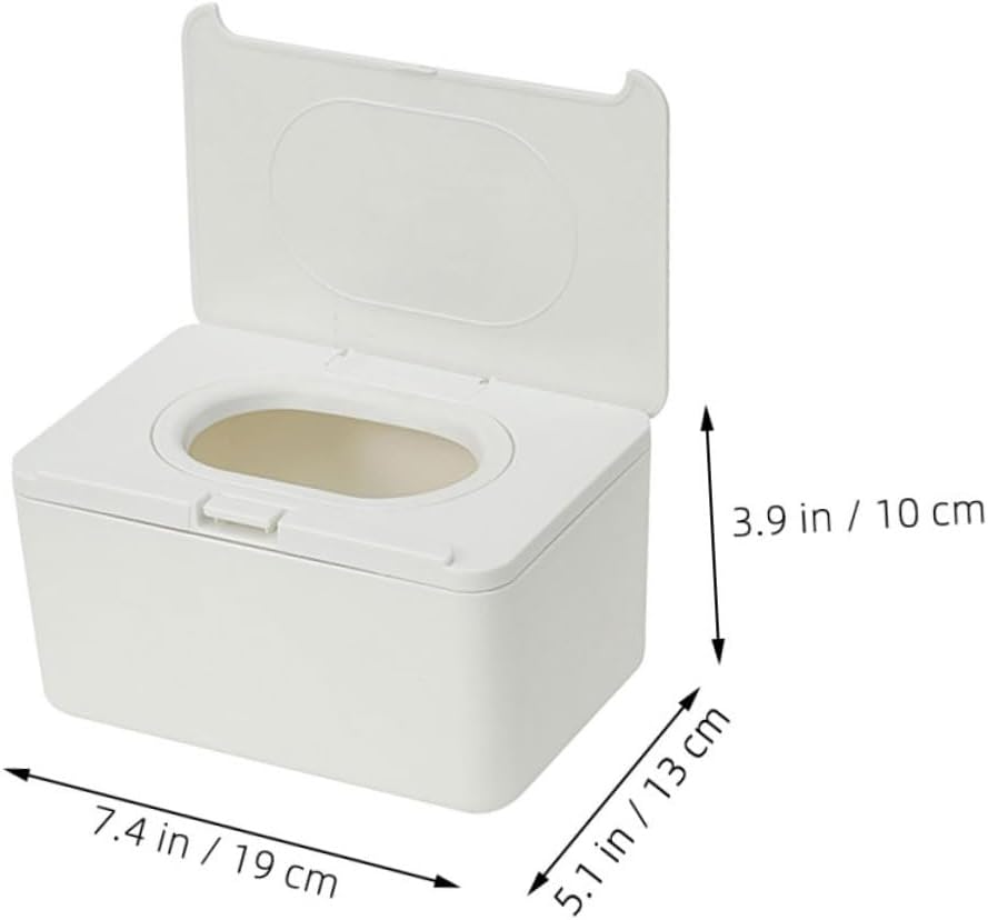 Kisangel 2pcs Refillable Baby Wipe Dispenser Portable Wipes Holder for Travel for Home and Nursery