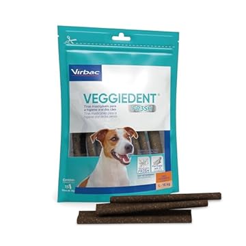 Virbac Veggie Dent Fresh Display 15 Tiras Mastigáveis Pequenas