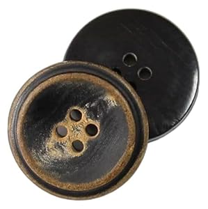 Rsrsr RSRSR Büffelhornknöpfe 36L 2er-Set