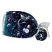 Space Sky 2 Pcs Unisex Working Cap with Button Sweatband Adjustable Tie Back Bouffant Hats
