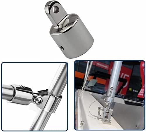 Gairen Bimini Top Hardware, Fits 1'' Od Boat Fittings Heavy Dudy Parts For Canopy 316 Stainless Steel 12 Pieces #TOP3