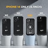 Miracase Magnetic Case for iPhone 14 Case 6.1-Inch, Full Body Bumper Clear Back Cover Compatible with MagSafe and Built-in 9H Tempered Glass Screen Protector + Camera Lens Protector (Black) - Image 7