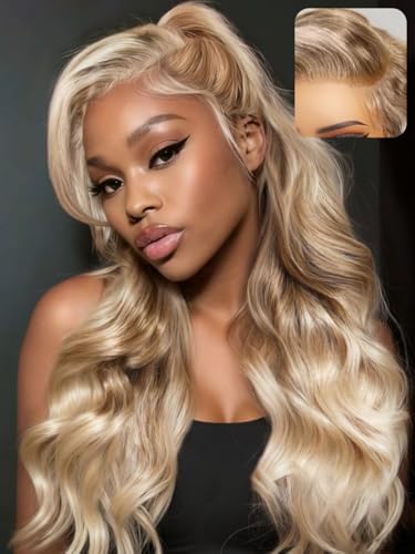 UNICE-Ombre-Sandy-Blonde-Human-Hair-Wig-Body-Wave-13x4-Lace-Front-Wigs-Human-Hair-Glueless-Pre-Plucked-Pre-Cut-Pre-Everything-Wigs-for-Women-Natural-Hairline-150-Density-24-inch UNICE Ombre Sandy Blonde Human Hair Wig Body Wave 13x4 Lace Front Wigs Human Hair Glueless Pre Plucked Pre Cut Pre Everything Wigs for Women Natural Hairline 150% Density 24 inch - Image 1