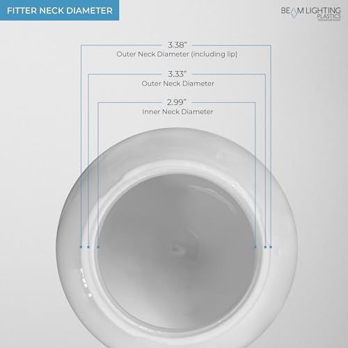 Image of Beam Lighting 6-inch Clear Acrylic Replacement Globe - Cover for Ceiling, Wall Fixtures, Lamp Posts, or Streetlights (Pack of 2)