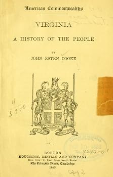 Hardcover VIRGINIA: A HISTORY OF THE COMMON PEOPLE. American Commonwealths Book
