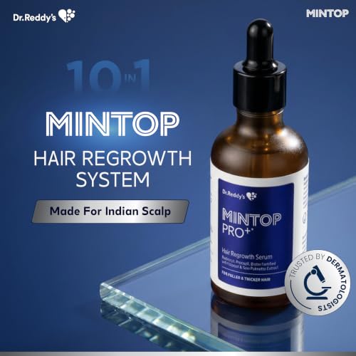 Image of Mintop Pro Plus Hair Regrowth Serum | Fortified with 10 Active Ingredients | Redensyl, Procapil, Biotin & Kopexil | Clinically Proven Hair Fall Control | Nourishes Scalp & Supports Fuller, Thicker Hair