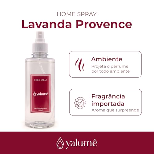 Home Spray Lavanda Provence 300ml - Yalumê - Perfume para ambientes, aromatizador de ambiente, spray
