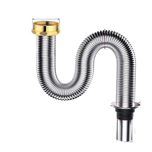Siphon en acier inoxydable premium pour évacuation design d'évier