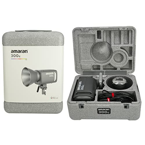 Aputure Amaran 300C Rgbww Full-Color 300W Cob Led Video Light,Bowens Mount,26,580Lux @ 1M,2,500K To 7,500K,9 System Fx,Sidus Link App Control #TOP6