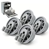4 Pcs Dishwasher Lower Rack Wheel Replacement Parts