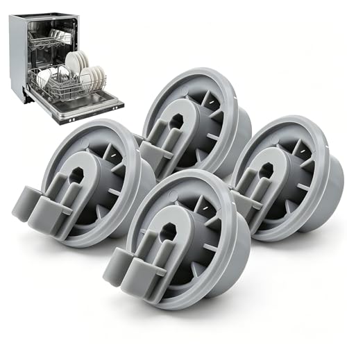 4 Pcs Dishwasher Lower Rack Wheel Replacement Parts