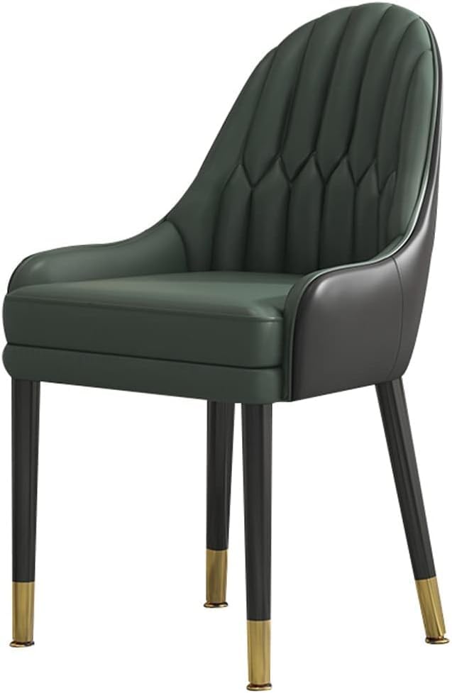 Chaise salle à manger en cuir doux pour de longs dîners confort