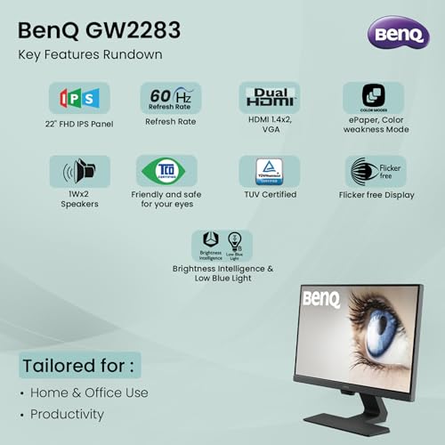 Monitores, Personal Computer monitor benq gw2270h Marca BenQ (2)