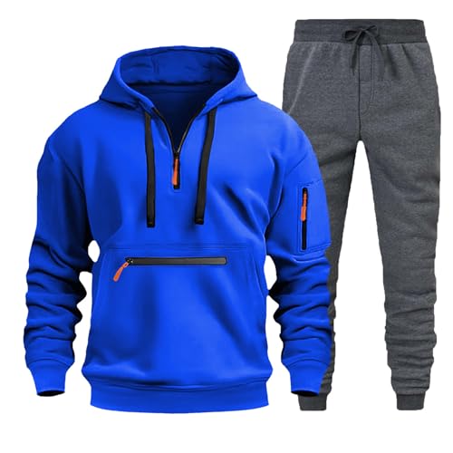 Generisch Laufbekleidung Herren Winter Trainingsanzug Herren Jogginganzug Baumwolle Orange Jogginghose Laufanzug Herren Pullover Baumwolle Herren Anzug Herren Trainingsanzug Sport Anzug Herren Männer