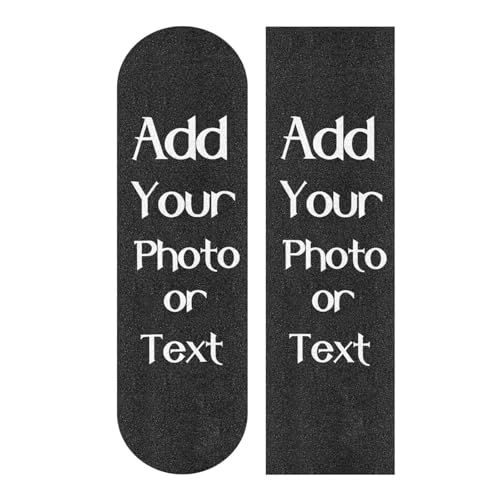 OKPSU Personalized Skateboard Grip Tape, Custom 44\" x 10\" Non Slip Skateboard Tape, Longboards Griptape, Scooter Grips, Sandpaper for Rollerboard