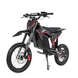 Skeri Electric Dirt Bike for Adults, 3200W Mid-Drive Motor E Dirt Bike with 48V 21AH Battery, 37 MPH Top Speed, 14