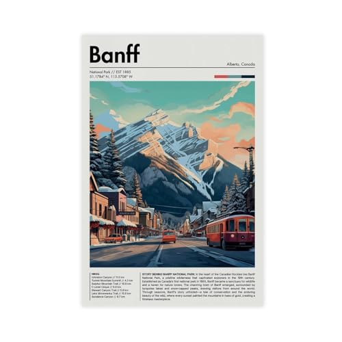 Toile Banff pour habiller un mur vide de salon ou chambre