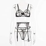 🦕 [Rückendesign] - Dieses Hemd mit Strumpfbändern kann als Dessous-Set, Nachtwäsche, Flitterwochen-Dessous für Frauen, Braut-Dessous-Set, Babydoll-Dessous für Frauen verwendet werden.