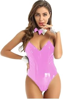 Body de piel de PVC para mujer, disfraz de Lolita, personalización