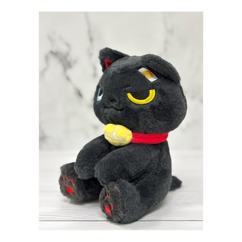 Image of ADORA Hooded Teddy Bear Soft Toy - Kawaii Plushie for Kids, Cute & Huggable Baby Plush Toy, Lovable Gift for Boys & Girls, Ideal for Birthdays & Special Occasions (Cat Black)