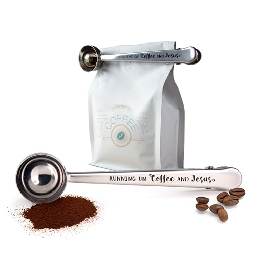 Running on Coffee and Jesus 1 Tbsp Coffee Scoop with ...