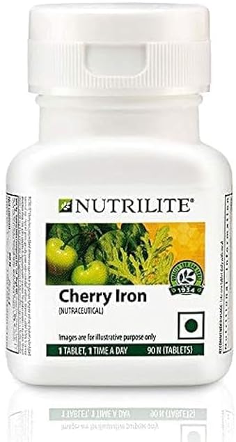 Cherry Iron Supplement Tablets for Bone Strength, 90 Count