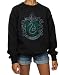 HARRY POTTER niñas Slytherin Distressed Crest Camisa De Entrenamiento 12-13 Years Negro