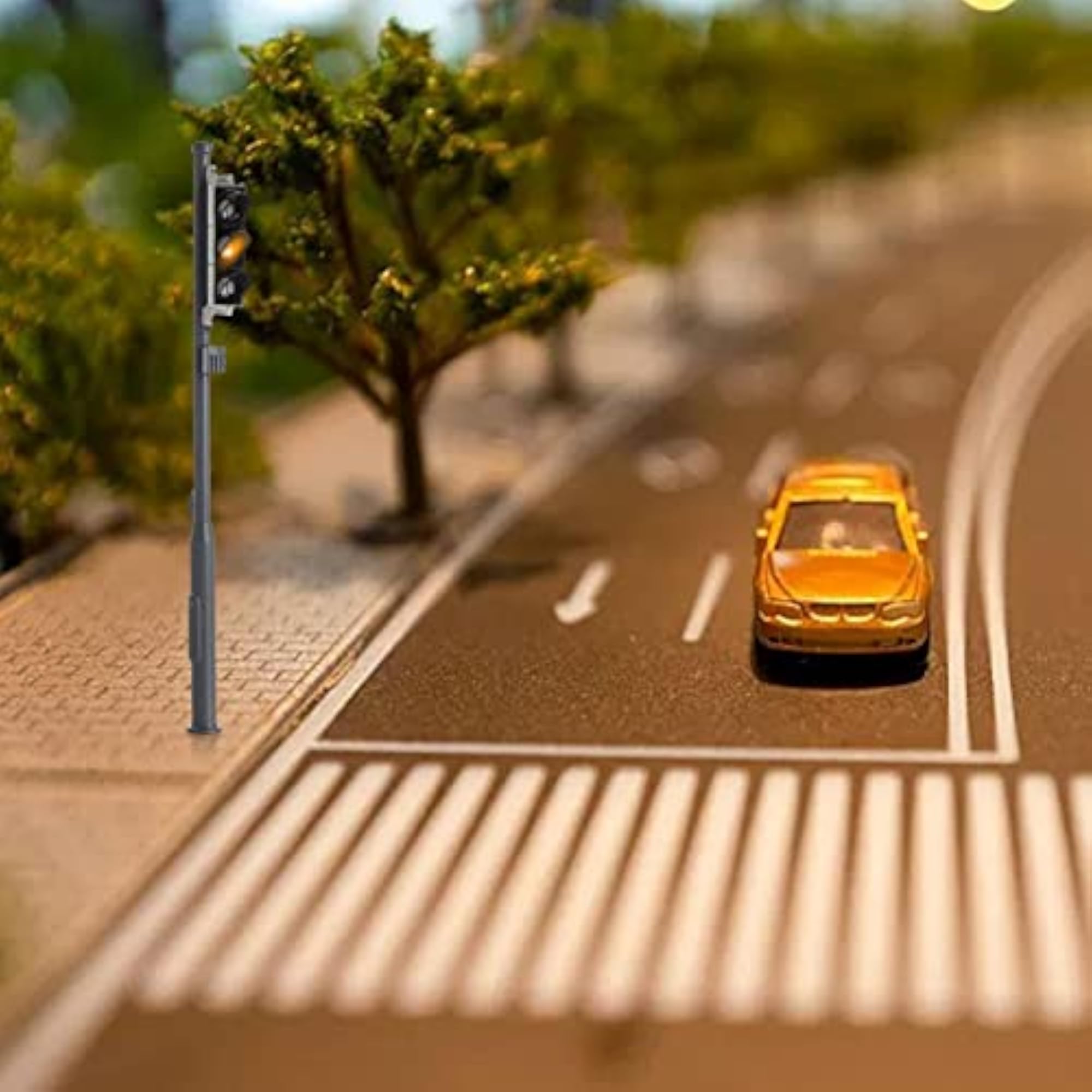 3Pcs Model Train Traffic Light LED Signal Set
