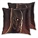 anzonto Lot de 2 housses de coussin en velours Motif Terminator Batman défiguré 55 x 55 cm